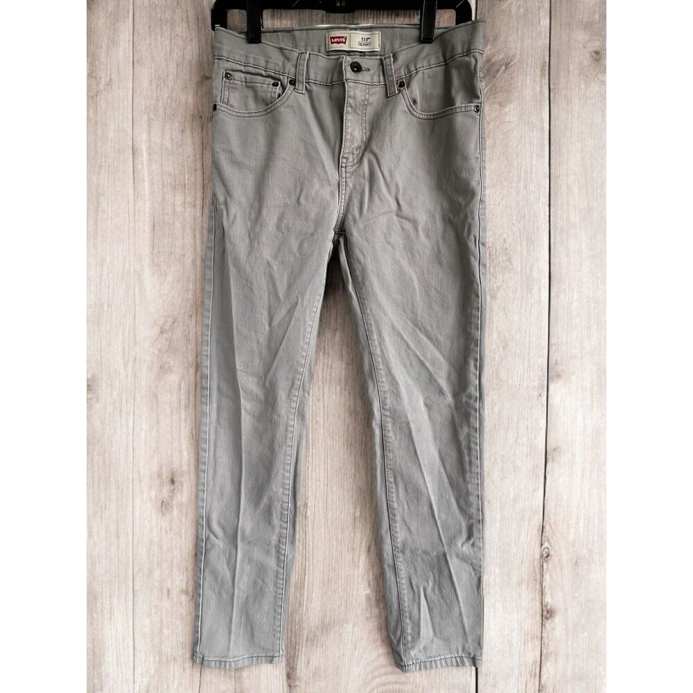 Levi's 510 Skinny Straight Leg Jeans Mens 29x29 Gray Stretch Casual Classic